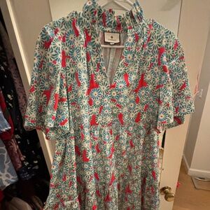 Tuckernuck Crawford Poppy Bloom Dress - Size Medium